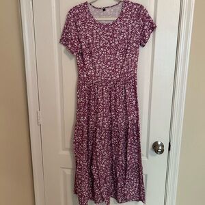 Floral Purple Women's Dress